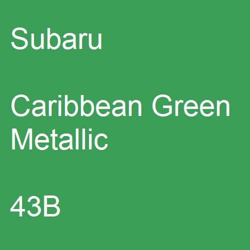 Subaru, Caribbean Green Metallic, 43B.